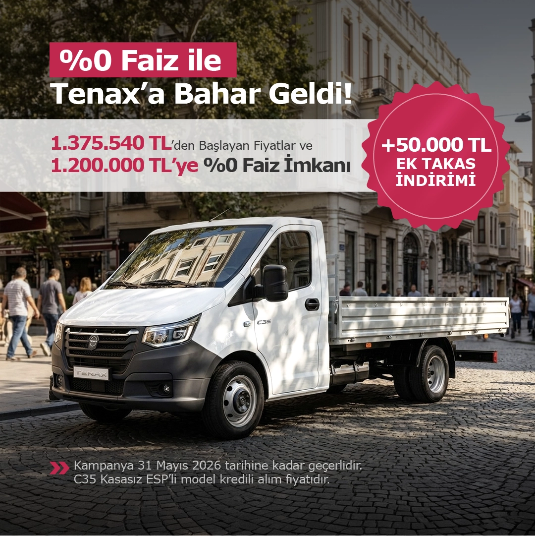 %0 faiz ile Tenax’a bahar geldi kampanyası